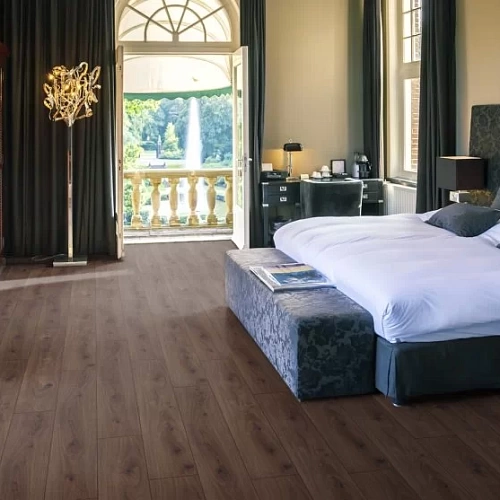 ДУБ ПРЕСТИЖ ТЁМНЫЙ ЛАМИНАТ  KRONOTEX  EXQUISIT ламинат для пола